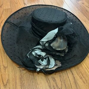 Elegant Black and Silver Women's Hat
